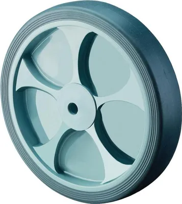 Produktbild von Ersatzrad D.80mm Trgf.100kg Gum.grau Achs-D.12mm Nabenl.40mm BS ROLLEN
