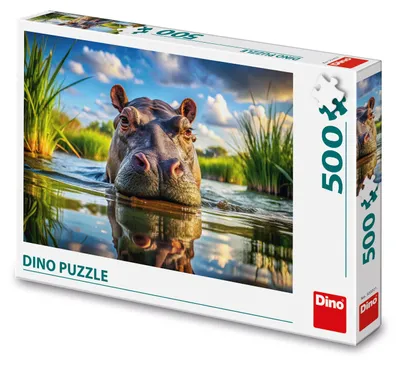 Zdjęcie produktu dla DINO Puzzle: Hipopotam Sü ß, 500 elementów