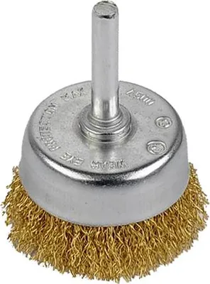 Image de Brosse métallique rotative laiton soucoupe Ø 50 mm