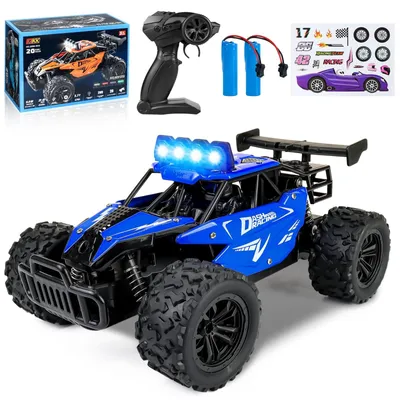 Immagine prodotto di Auto RC - Monster truck fuoristrada - 1:16 - 2,4 GHz - Luci LED a quattro colori - A partire da 3 anni