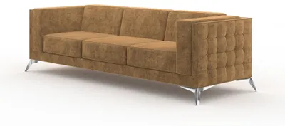 Image de Fauteuil Canapé Coussin Canapé textile Tissu Chesterfield Canapé Garniture trois places