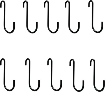 Produktbild von INF S-förmige Haken, robuste Metallhaken, 10er-Pack S