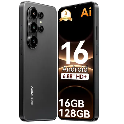Produktbild von Blackview Wave 10C smartphone Ohne Vertrag, Android 16, 6.88", 120Hz, 1080p, Dual SIM, Face ID, 5000 mAh, Gemini AI, DokeOS 5.0, 1080p, 4G