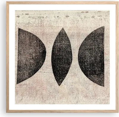 Produktbild von Gerahmtes Poster - Rahmen in heller Eiche - Form Figuren Geometrisch - 60x60 cm - Wand Bild - Wanddeko - Wandbilder - Kunstposter - Wandposter - Bilderrahmen - Bilder - Kunstdruck - P2NAC60x60-5099