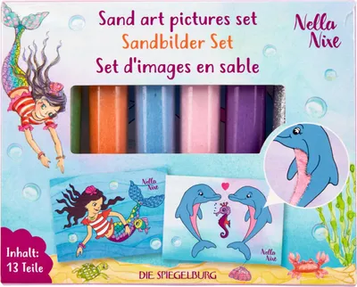 Produktbild von Coppenrath 18375 - Die Spiegelburg - Nella Nixe - Sandbilder-Set