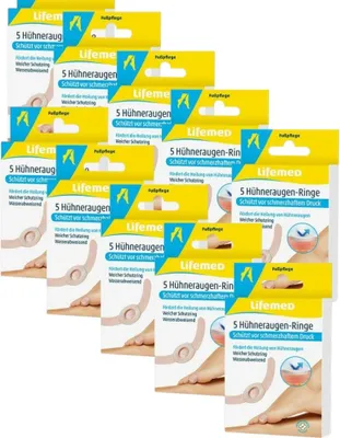 Produktbild von 10x Lifemed Hühneraugen Pflaster Ringe 10x 5 Stück