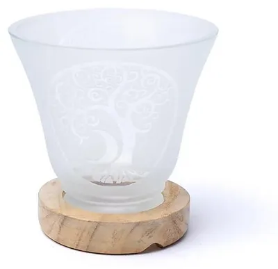 Produktbild von Edelsteinlampe Lebensbaum mit Kabel und LED - 12x12cm
