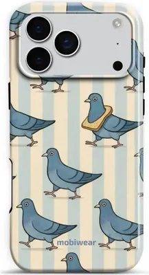 Zdjęcie produktu dla Etui na telefon komórkowy iPhone 17 Pro Max, Mobiwear Elite Pro, Blue Doves