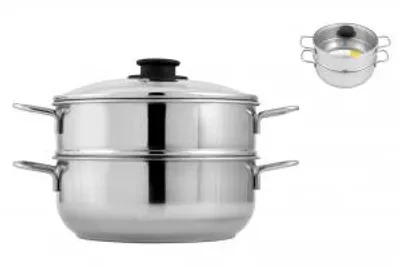 Immagine prodotto di ROYAL NORFOLK Vaporiera In Acciaio Inox Con Coperchio Cm 22