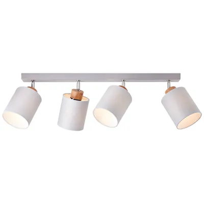 Produktbild von BRILLIANT Vonnie Spotbalken 4flg grau/holz 99412/22