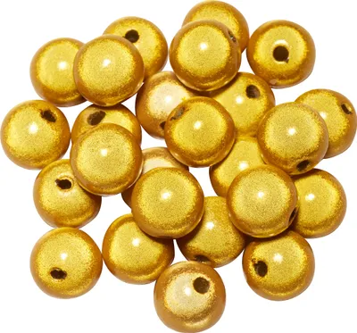 Produktbild von PRACHT Miracle Beads 8 mm 25 Stück Perlen Basteln Schmuckherstellung Gelb