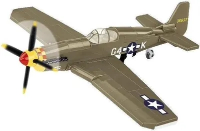 Productafbeelding van P-51B Mustang modelbouwpakket, schaal 1:48, 158 onderdelen