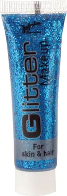 Produktbild von Glitter Make-up für Haut und Haar - 20ml | Blau