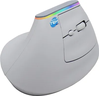 Obrázok produktu pre Nilox NXMOEVR01W, Pravoruké, Vertikálny dizajn, Optický, RF Wireless + Bluetooth, 1600 DPI, Biela