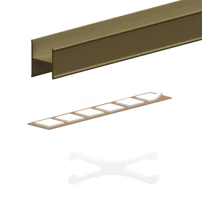 Produktbild von SLID'UP 230 Set H-Profil, 180 cm, 19 mm, bronze