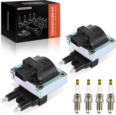 Immagine prodotto di Frankberg 2x bobina di accensione+4x candela per Renault Espace III Laguna I Grandtour Megane Cabriolet Coach Scenic