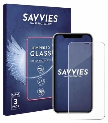 A product box and a screen protector for a smartphone.