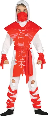 Produktbild von Böser Ninja in Rot für Kinder Gr. 98 - 146, Größe:110/116
