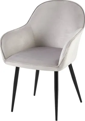 Produktbild von Esszimmerstuhl HLO-CP111 Samt  grau