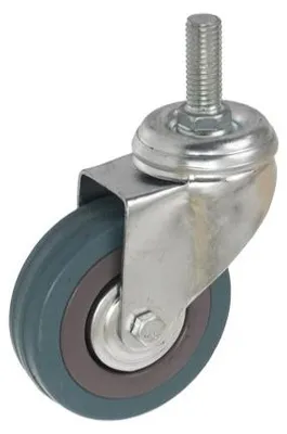 Produktbild von CKLA-PG 75S LG Lenkrolle graue spurlos-Gummibeschichtung 45 kg Tragkraft