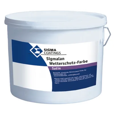Produktbild von Sigma SIGMALAN Wetterschutzfarbe 2,5 Liter weiss Seidengläzend -Hybridbasis + Fi