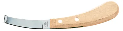 Produktbild von F.DICK Hufmesser ECONOMIC (Rechts-Lang-Breit; Buche; Kohlenstoffstahl; 78 mm)