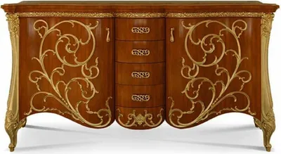 Produktbild von Casa Padrino Luxus Barock Sideboard Braun / Gold 227 cm -  Italy