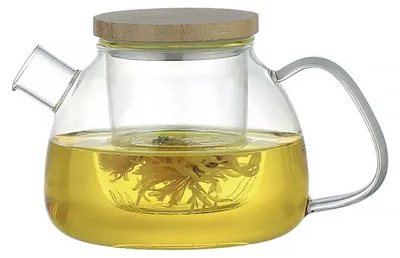 Produktbild von 1-Liter-Teekanne mit Holzdeckel
