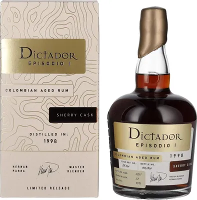 Produktbild von Dictador EPISODIO I 23 Years Old SHERRY CASK Rum 1998 45% Vol. 0,7l in Geschenkbox