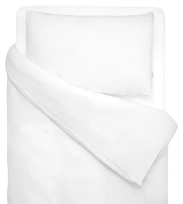 Image de Linge de lit Jeanne 2 pièces - 80 x 120 cm - Blanc | par SEVIRA KIDS