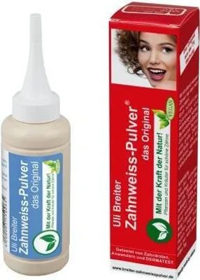 Produktbild von Uli Breiter Bieliaci prášok na zuby 40 g