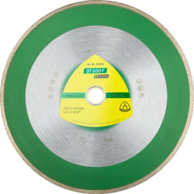 Produktbild von Klingspor DT 600 F Diamanttrennscheiben, 180 x 1,6 x 30 mm 1,6 x 7 mm, geschlossener Rand Reduzierring 25,4