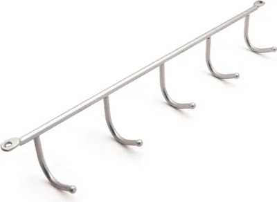 Produktbild von Hakenleiste Chrom matt 350 x 43 x 49 mm Unterbauhaken Haken