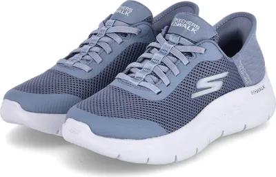 Produktbild von Skechers Slip-Ins GO WALK FLEX Damen Slip-On Sneaker GRAND ENTRY Blau waschbar Größe: 41