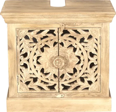 Produktbild von SIT Möbel Bad-Unterschrank mit 2 Türen | Mango-Holz | natur | B 66 x T 41 x H 60 cm |13706-01 | Serie LAKADEE