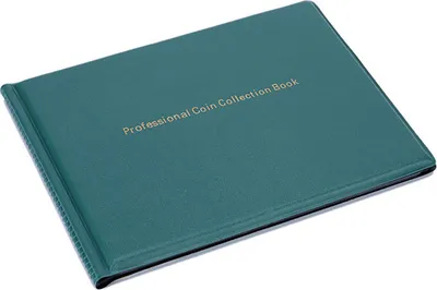 Produktbild von INF Briefmarken-Sammelbuch, 240 Taschen Münzalbum für Sammler Grün