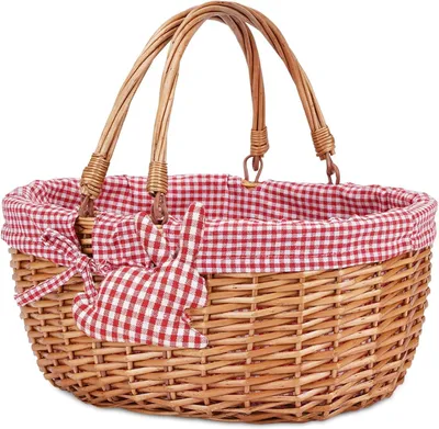 Produktbild von Korb für Picknick, mit zusammenklappbaren Tragegriffen