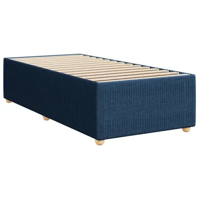 Produktbild von Bettgestell ohne Matratze Blau 90x190 cm Stoff