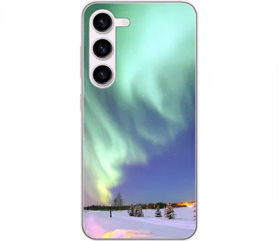 Produktbild von König Design Hülle kompatibel mit Samsung Galaxy S23 Plus Kunststoff Soft Handyhülle - Handy Case Polarlichter