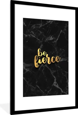 Produktbild von MuchoWow® Gerahmtes Poster Zitate - Motivation - Gold - Marmor 60x90 cm - Poster mit Schwarzem Bilderrahmen Wandposter Rahmen Foto Bilder - Dekoration - Wandposter Wohnzimmer - Hochwertig