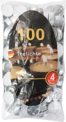 Produktbild von Teelichter / Wachskerzen – 100 Stück