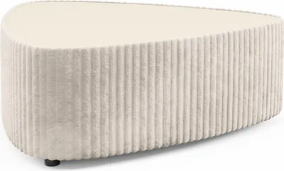 Produktbild von Masseno Polster-Couchtisch LINEO 89 cm Kaffetisch für Wohnzimmer Sofatisch Wohnzimmertisch Ecru