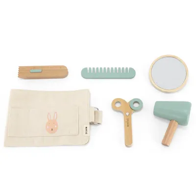 Immagine prodotto di Giocattoli in legno Trixie - Set salone di parrucchiere per bambini -