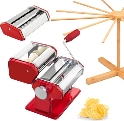 Produktbild von bremermann Nudelmaschine für Spaghetti, Ravioli, Lasagne & Bambus-Nudeltrocker