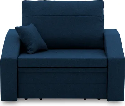 Produktbild von Sessel Vertico 80 - Farben zur Auswahl - Klappsessel mit Schlaffunktion - für Wohnzimmer, Schlafzimmer - Schlafsessel - Stoff Malmo 79 Dunkelblau