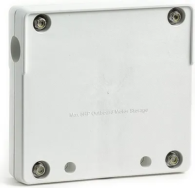 Produktbild von Aussenborder Reling oder Motorhalterung bis 8PS, aus robustem Kunststoff in weiß