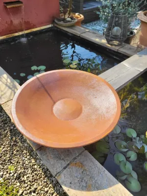 Produktbild von Edelrost Schale rund 60 cm, flacher Boden