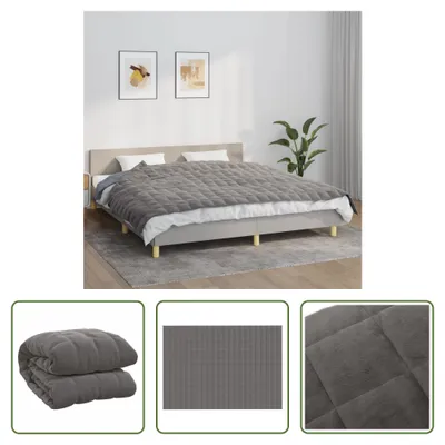 Produktbild von The Living Store Gewichtsdecke Grau 155x220 cm 11 kg Stoff