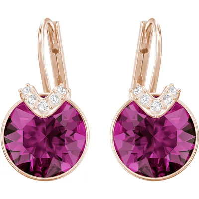 Immagine prodotto di Orecchini Swarovski 5389357, collezione Bella V, tonalità rosa-fucsia