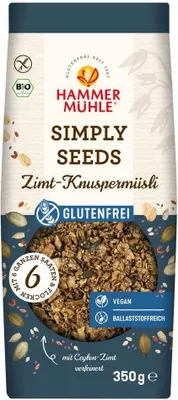 Produktbild von Zimt-Knuspermüsli - Simply Seeds glutenfrei 350g